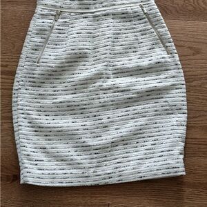 Elegant Striped Skirt in Black and White